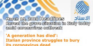Headlines reveal the grave situation in Italy today amid COVID-19 outbreak 